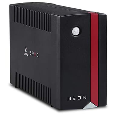 EPYC Neon – Onduleur pour PC et Modem, Puissance 650VA/360Watt, UPS pour la Maison, 2 Prises Schuko, UPS Line Interactive