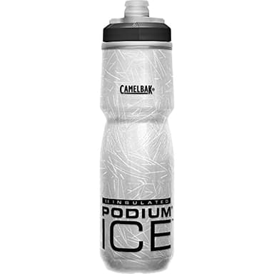 CamelBak Podium Ice 620ml – bouteille d'eau pour vélo – isolation Aerogel – bouchon auto-obturant – sans BPA – débit élevé – facile à nettoyer – Black, taille: OS
