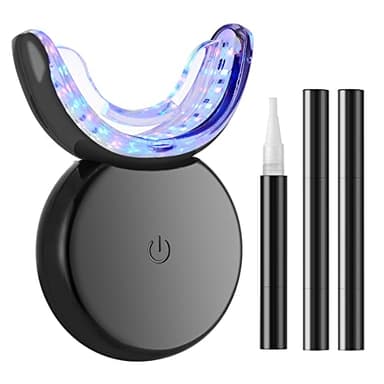 Shynova Kit Blanchiment Dentaire Professionnel - Teeth Whitening Kit avec Lampe LED 32X et 3 Gels pour Dents Blanches Instantanée - Spécialement Conçu Blanchisseur pour Dents Sensibles