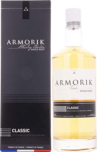 ARMORIK - Classic Bio - Whisky Single Malt - Origine : France/Bretagne - Notes de Fruits frais & Vanille - Vieilli en fût de bourbon - 46% Alcool - 70 cl