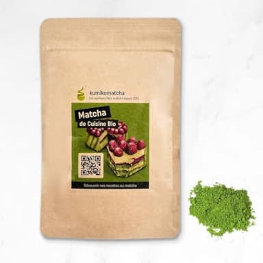 Kumiko Thé Matcha Barista Classique du Japon - pour Latte et Préparation Culinaire - Certifié Bio (50 g)