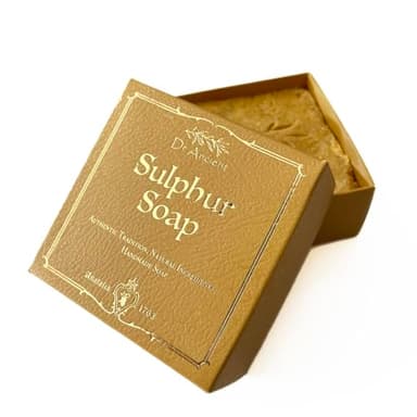Dr.Ancient Nouveau look, même qualité Barre de savon au soufre bio naturel végétalien traditionnel fait à la main antique - Savon naturel pur !