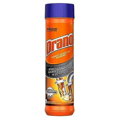 Drano Power Granulés débouchants pour canalisations, élimine les bouchons dans la cuisine, 10 applications, 1 paquet (500 g)