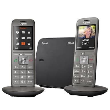 Gigaset CL660 Duo - Téléphone fixe sans fil - 2 combinés - Gris Anthracite [Version Française]