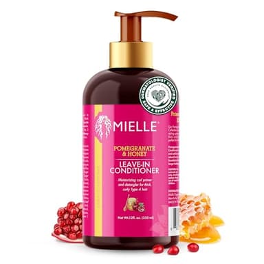 Mielle Organics Après-shampooing sans rinçage à la grenade et au miel pour cheveux de type 4, 12 oz