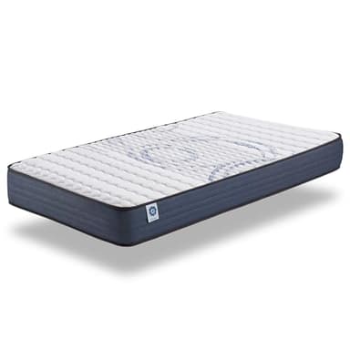 NATURALEX - Matelas PerfectSleep 90x190 cm - Soutien Mousse à mémoire de Forme - Accueil Blue Latex - Confort Équilibré - Respirant - 7 Zones - Réversible Face été/Hiver - Fabriqué en Europe