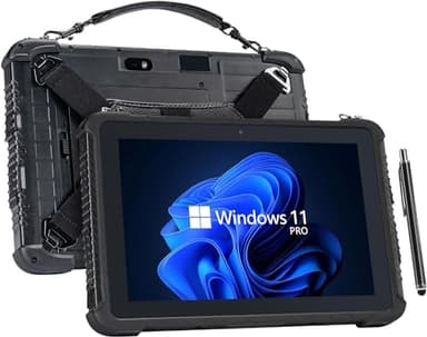 MUNBYN Tablette durcie IRT05P, 10.1inch Windows 11 Pro Tablet, 8GB+128GB, Intel N5100, 4G LTE GPS Industrial Heavy Duty Outdoor Work Tablet PC, BT5.1 Wi-FI for Field Workers