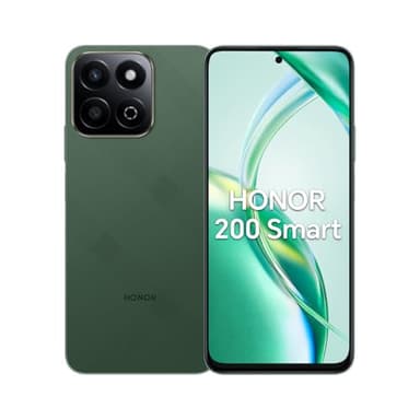 HONOR 200 Smart Smartphone 5G 4Go 256Go, 6.8" Écran Résistant Aux Chutes IP64, 5200mAh Battery, 300% High-Volume Mode, 50MP AI Carmera, Snapdragon 4 Gen 2, Android 14, Dual SIM, Vert