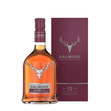 DALMORE - 12 ans - Whisky Single Malt - Origine : Ecosse/Highlands - Notes d'Orange & de Noix - Vieilli en fût de bourbon et de sherry oloroso - 40% Alcool - 70 cl