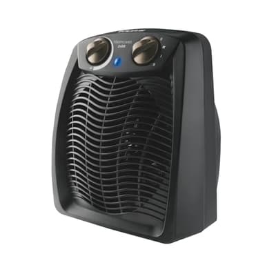 Taurus Tropicano 2400 - Radiateur soufflant 2400W, 3 positions froid/Chaud, Surface jusqu'à 24m2, Thermostat réglable, Fonction ventilateur, Témoin lumineux de fonctionnement, Noir