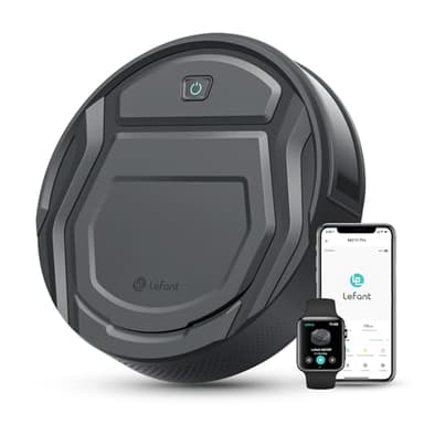 Lefant Aspirateur Robot, Mince Silencieux Connecté WiFi-Bluetooth-Alexa-App, 6 Modes de Nettoyage, Auto-Charge, 120min d'Autonomie, Idéal pour Poils d'animaux Sols Tapis, M210P Girs