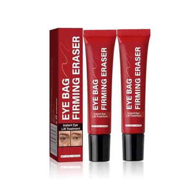 Eye Bag Instant Firming Eraser, crème raffermissante pour les poches sous les yeux, sérum raffermissant pour les cernes, réduit les ridules et la texture lisse, crème coréenne pour les yeux (2pc, 20g)