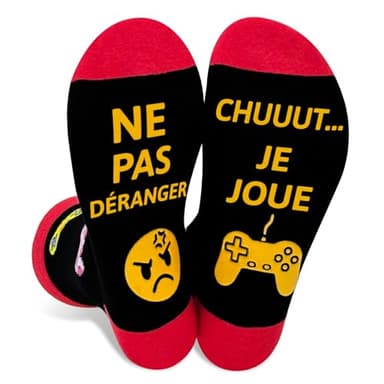 Chaussettes Unisexe Rigolotes Humour 39-46 Coton Fantaisie Drôles Cadeau Nouveauté Des Pour Noël et La Saint Anniversaire