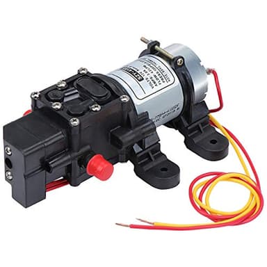 Coolty Pompe à eau à diaphragme haute pression DC 12 V Pompe électrique auto-amorçante 100 psi 4L/Min pour RV Caravan Boat Cleaning Lavage et arrosage de jardin