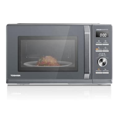 Toshiba,MW3-AG25PFI(MG),Four à Micro-ondes 25L 3-en-1 900W, Morandi Gris Éclatant, 6 Programmes, 10 Niveaux de Puissance, 7 Menus Automatiques, Nettoyage Facile