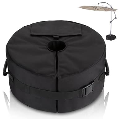 Flagest Sac de Poids de Base pour Parasol - Diamètre Réglable Ouverture latérale Poids de La Base du Parasol - Support de Poids de Parasols de Jardin Extérieur pour Patio - Sacs de Sable Jusqu'à 40 kg