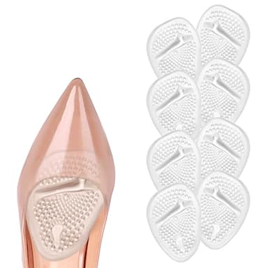 URAQT Demi Semelles Coussinet, 4PCS Coussinet Plantaire, Semelles Coussinet Plantaires, demi semelle silicone avant pied pour Les Femmes Porter Les Chaussures à Talons Hauts (Transparent)