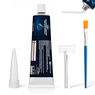 INNOVAYOU 100ml Gel Isolant Electrique, Mastic AdhéSif Silicone, ImperméAble, Haute Fluidité, Isolant Transparent, Pour Circuits ImpriméS, Lampes Led, Cartes De Commande D'Appareils ÉLectroméNagers