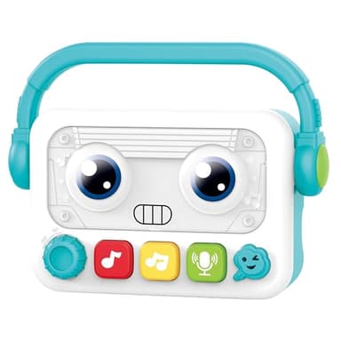 J.A.D.E - Baladeur Musical et Enregistreur de Voix - Eveil Musical - 055526 - Piles Non Incluses - Enfants - Cadeaux - Anniversaire - Robot - Jouet - Jeu Électronique sans Écran - À Partir de 18 Mois