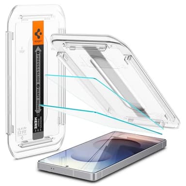 Spigen Glas.tR EZ Fit Verre Trempé pour Samsung Galaxy S25 Ultra, 2 Pièces, Installation Facile, Résistant aux Rayures, Dureté 9H