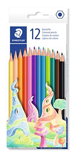 Staedtler, Crayons de couleur sans bois, Lot de 12 crayons aux couleurs assorties, 175 C12