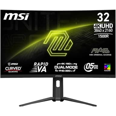 MSI MAG 321CUPDE, Gaming-Monitor - (80 cm (31.5 Zoll), schwarz, UltraHD/4k, VA, Curved, Adaptive-Sync, 160Hz Panel, Outlet) [Energieklasse G] (9S6-3DC54A-032)