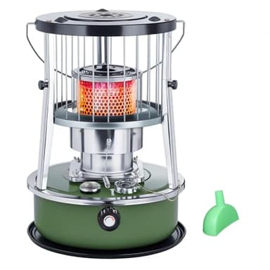 9000 BTU Poil a Petrole Version Améliorée Poêle a Petrole Chauffage Pour Le Camping, Le Garage, La Maison Et Les Situations D'urgence,militarygreen-Singleitem