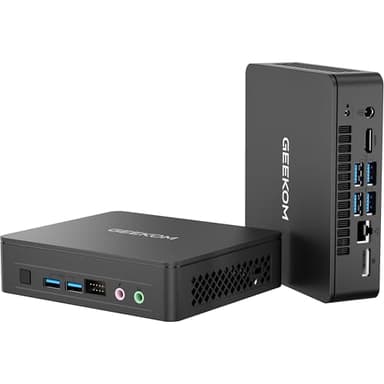 GEEKOM Mini PC Air12 Lite, Intel Alder Lake N100 Processeur | 8GB DDR4 + 256GB SSD | Mini PC Windows 11 Pro | WiFi 5 & BT 5.1 | 4K à Double écran, Mini Ordinateur pour Maison/Entreprise/École