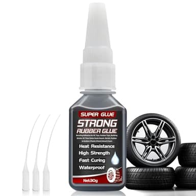 Colle Caoutchouc Extra Forte et Étanche 30g, Colle Chaussure Noire Avec Forte Adhérence Pour Produits en Caoutchouc, Pneus, Chaussures, Ceintures, Bottes et Travaux Manuels
