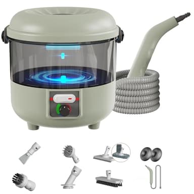 Nettoyeur Vapeur, 2500W Nettoyeur Vapeur Puissant avec 6 Brosses, Multi-Usages Steam Cleaner pour le Nettoyage en Profondeur des Tapisseries, Voiture, Cuisine, Salle de Bain, Carrelage