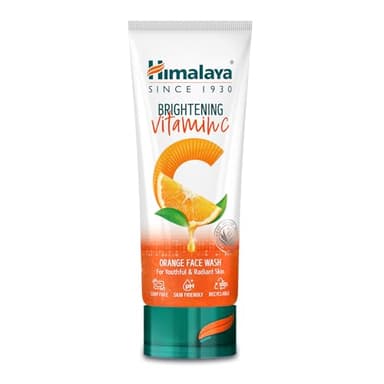 Nettoyant visage orange éclaircissant à la vitamine C de l'Himalaya | Nettoyant éclaircissant pour le visage | Enlever la peau terne | 100 ml