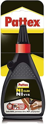 Pattex Ni Clou Ni Vis Colle Liquide - Colle blanche pour bois et autres matériaux - Flacon 100 gr