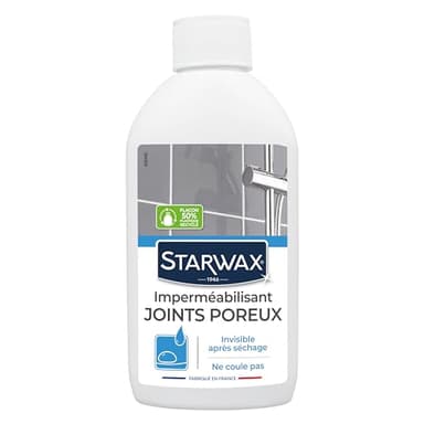 STARWAX Imperméabilisant pour Joints - 200ml - Idéal pour imperméabiliser les joints - Facilite l'entretien et Retarde l'encrassement - Invisible après Séchage, Blanc