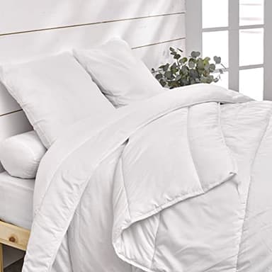 Bleu Calin Couette 4 Saisons 240 x 260 cm Anti-acariens , Anti-bactériens, 3 En 1 : Chaude pour l'hiver, Légère pour l'été - Fabriqué en France