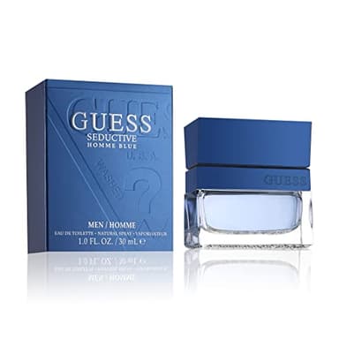 GUESS Seductive Blue, Eau de Toilette pour Homme, Parfum Oriental Boisé, Senteur Fraîche et Épicée, Longue Durée, 30 ml