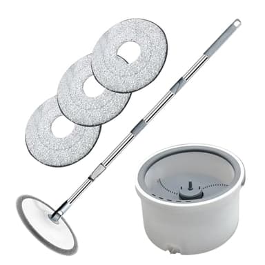 Serpillière avec Seau,Balai Essoreur avec Seau Unique Et Essoreuse | Fournitures Ménagères avec Système Séparation Eau Propre/Sale