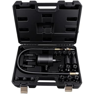 OiLiehu Kit de 21 Pièces Extracteurs d'injecteurs Diesel, Extracteur d'injecteurs Pneumatique avec Adaptateur, Compatible avec Bosch, Delphi, Denso, Siemens