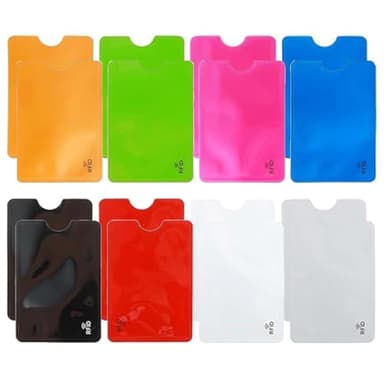 XURJUMI 16 Pièces Étui Protection Carte bancaire, RFID Étui Carte Bancaire Anti Piratage, Housses Pochettes pour protege carte bancaire,cartes d'identité