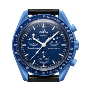 Omega x Swatch MoonSwatch Collection - Mission to the Neptune - Collection Bioceramic Bleu et Noir SO33N100