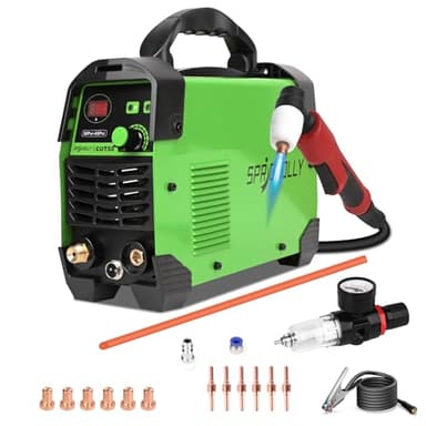 IGBT Inverter Decoupeur Plasma 220V 50A, HF Coupe Plasma, Max Épaisseur de Coupe 16 mm, Découpeur Plasma CUT50 pour Débutants et Bricolage