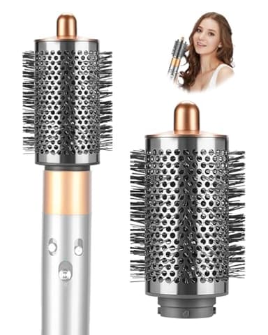 Grande Brosse Volumisante Compatible pour Dyson Airwrap, Embout Accessoire avec Poils Longs et Fins pour Donner Forme et Volume aux Cheveux, compatible avec HS01/HS05/HS08, cuivré