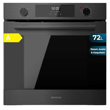 Cecotec Four Multifonction 60cm Bolero Hexa M226000 Matt A, 2800W, 72L, 7 Fonctions, Mode Grill, Grill Ventilé, Mode Convection, Defrost, Base Vapeur X2, Steam EasyClean, Steam Assist