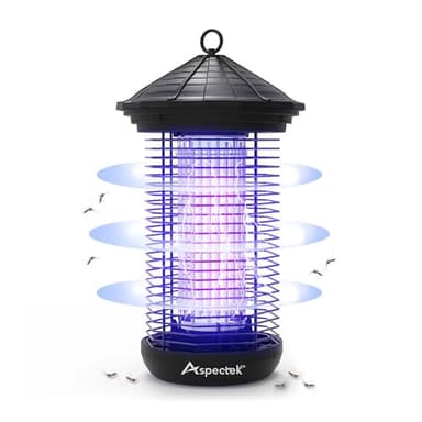 ASPECTEK Lampe Anti Moustique électrique 20W, Tue Mouche à lumière UV, étanche, jusqu'à 1000 Sqft Couverture, Utilisation pour la Maison, la terrasse, Le Jardin, la Cuisine, Le Camping