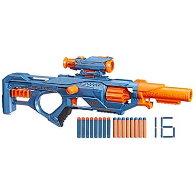 Hasbro Nerf Elite 2.0, Blaster Eaglepoint RD-8, Jeux d'Extérieur, Barillet 8 Fléchettes, Viseur et Canon Amovibles, 16 Fléchettes Nerf Elite Officielles