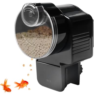 Distributeur Automatique de Nourriture pour Aquarium 65 ML: Distributeur Automatique de Nourriture avec minuterie, réglable pour granulés et granulés, pour Aquarium et Aquarium à Tortues