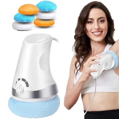 Masseur Anti Cellulite Electrique, vibra pro cellulite avec 6 Coussinets Lavables pour Soulever, Raffermir et Lisser la Peau, Appareils Anti pour L'abdomen, Fesses, Jambes