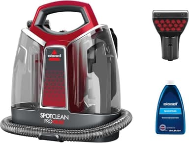 BISSELL SpotClean ProHeat, Shampouineuse Canapé, Moteur Puissant de 330W, Design Compact, avec Technologie HeatWave, Nettoyeur pour Tapis, Moquettes, Meubles, Tissus, Voiture & Plus Encore, 36988