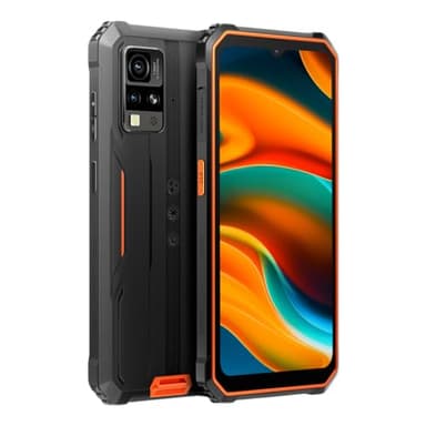 Blackview BV4800 - Smartphone Robuste 4G - Écran 6,56 Pouces - Helio A22-3 + 64 Go - Téléphone Portable Batterie Longue Durée 5180 mAh - Mode Gants - Orange