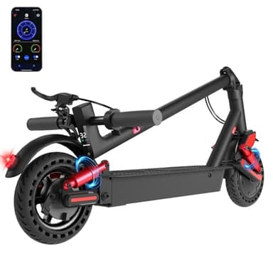 HX Trottinette électrique Adulte avec Double Suspension,Scooter électrique Moteur 500W,30km Longue Distance, Vitesse maximale 25km/h,3 Vitesses,contrôle par app,Double Frein,8,5'' Pneu Plein