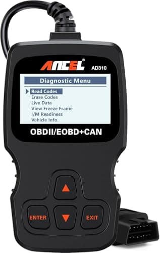 Ancel AD310 Valise Diagnostic Auto Multimarque, Universel OBD2 Diagnostic Voiture Français, Lecteur de Code d'erreur de Moteur, Valise Effacer Defaut Voiture pour BMW Peugeot VW Véhicules après 2000
